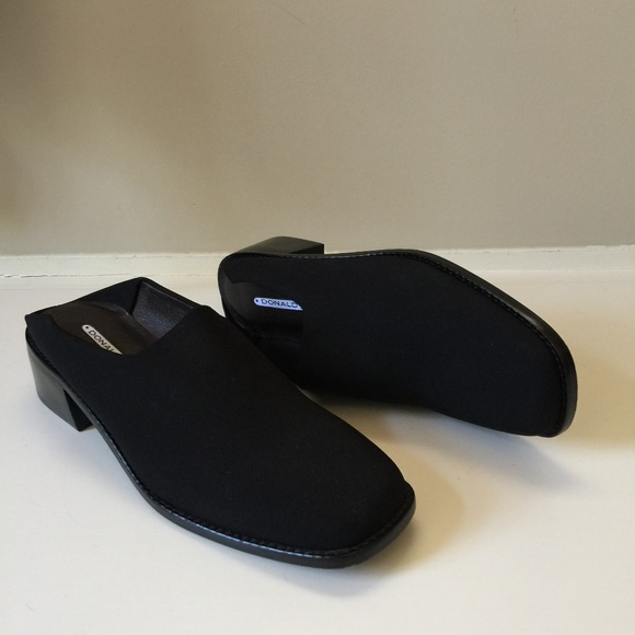 Donald Pliner Black Alexa Mule Slides Slip On 5.5 - Picture 4 of 8